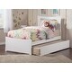 preview thumbnail 19 of 62, AFI Metro Platform Bed with Matching Footboard & Trundle White - Twin XL