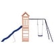 preview thumbnail 7 of 17, vidaXL Swing Set Outdoor Backyard Wooden Playground Equipment for Kids Age 3-8