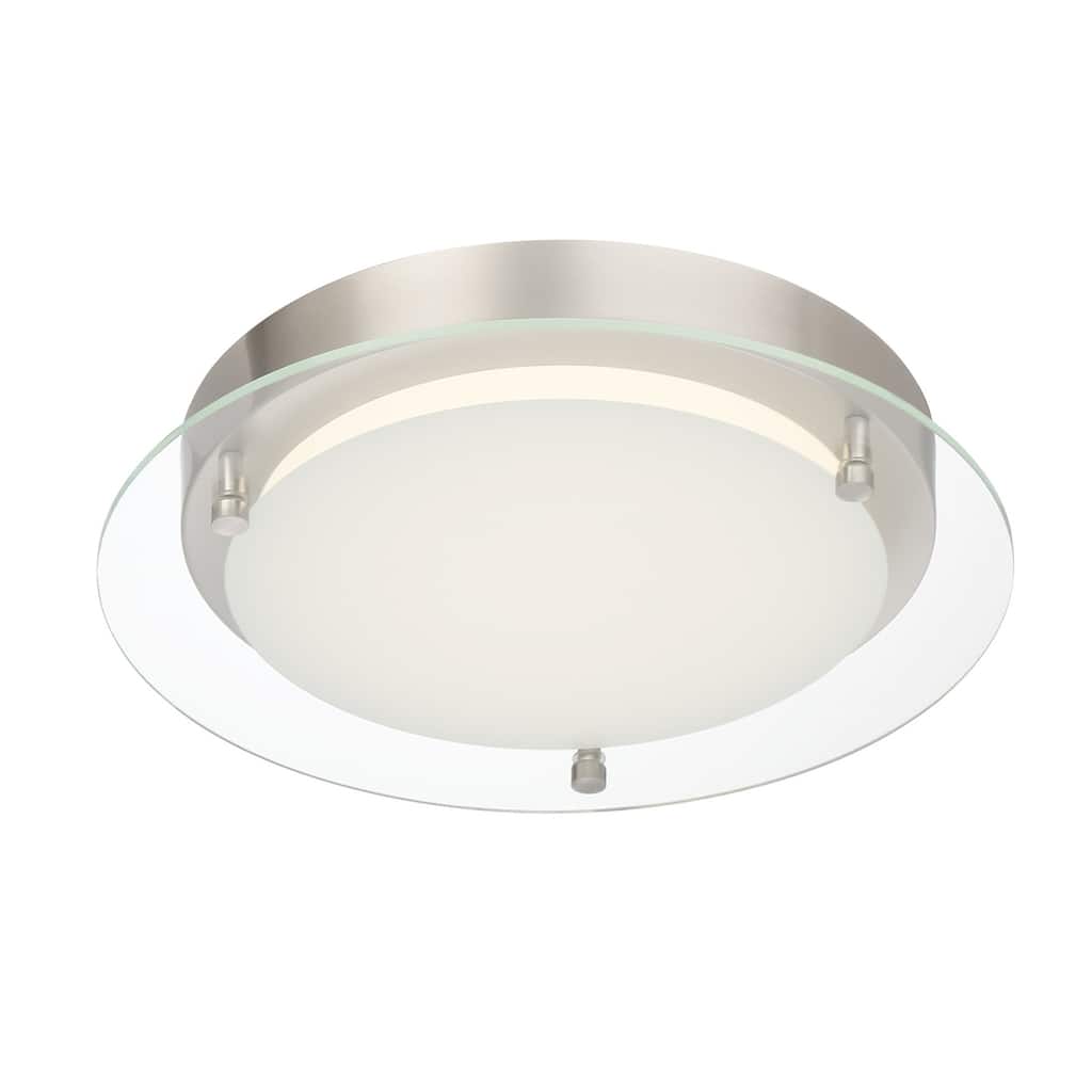 Designers Fountain Single Light 12" Wide Integrated LED Flush Mount