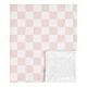 preview thumbnail 1 of 3, Sweet Jojo Designs Pink Gingham Checkered Plaid Girl Baby Receiving Security Swaddle Blanket -Vintage Classic Checkerboard Retro