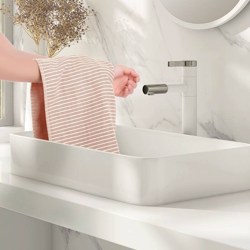 100% Cotton Bathroom Hand Towels Absorbent Quick Drying Towel Sets for Gym, Spa, Hotel - 14" x 30"