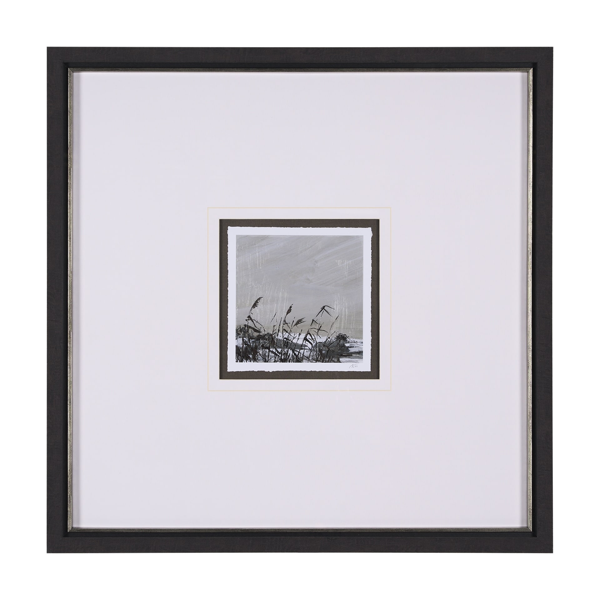 Winter Day V by Mercana Studio a Hand Embellished Textured Framed Art Print Matted under Glass