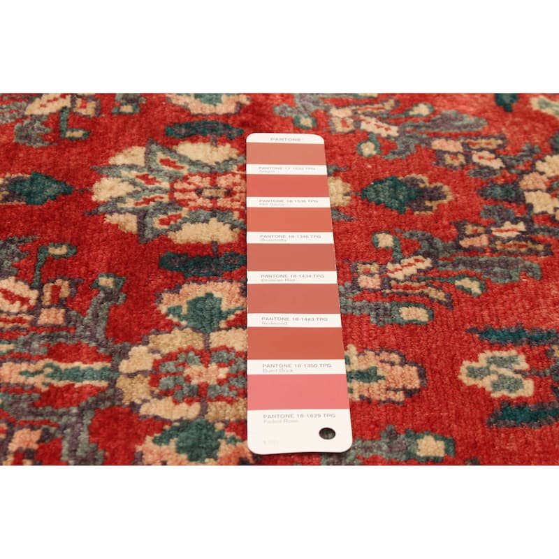 ECARPETGALLERY Hand-knotted Andelz Red Wool Rug - 3'0 x 9'7