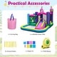 preview thumbnail 10 of 9, 6-in-1 Inflatable Bounce House with Slide, Ball Pit, and Basketball Rim 420D Oxford Cloth - 129" x 154.5" x 106.5"(L x W x H)