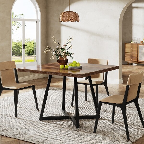 31.5undefined Square Dining Table for 4 with Metal Base for Dining Room On Sale Bed Bath Beyond 41024021