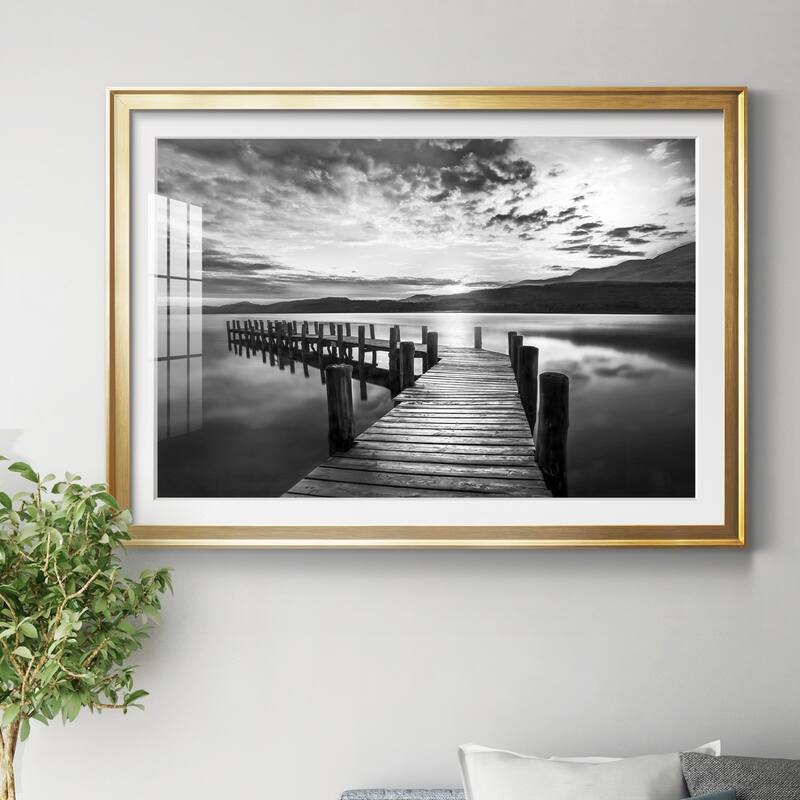 Evening Dock Premium Framed Print - Ready to Hang