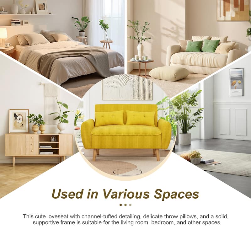 Futzca 48" Modern Loveseat Sofa