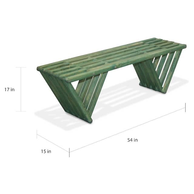 Wood Bench X60 Eco-friendly Modern Style L 54"