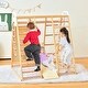 preview thumbnail 5 of 20, Costway 8-in-1 Jungle Gym Playset, Wooden Climber Play Set with Monkey