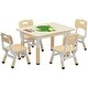 preview thumbnail 5 of 8, Kids Table and Chair Set, Height Adjustable Toddler Table and 4 Chairs Set