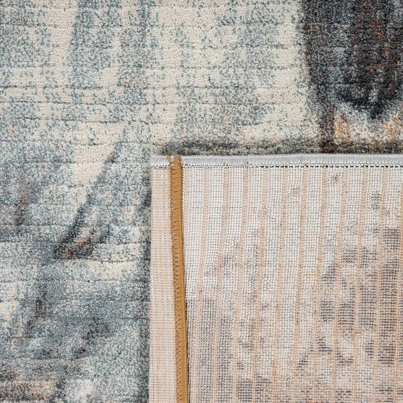 Modern Area Rug for Living-Room Art-Work Design in cream grey brown
