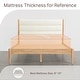 preview thumbnail 5 of 17, Spruce & Spring Mason Upholstered Platform Bed Frame with Headboard