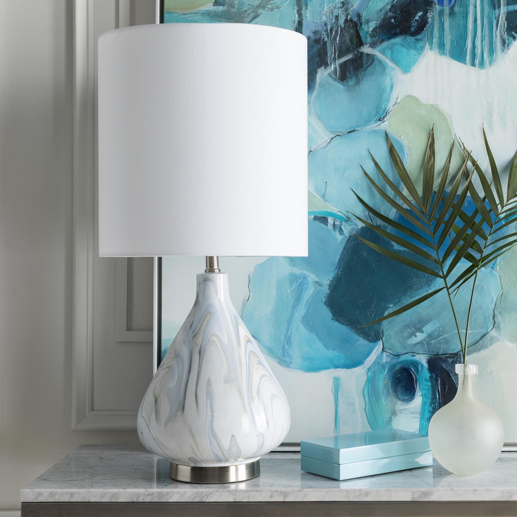 Bremhill White Transitional Table Lamp