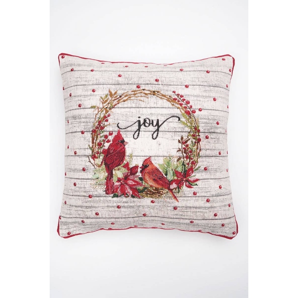 新品本物 Expobazaar Jacquard Woven Cushion with Filler 24 クッション・抱きまくら・ブランケット
