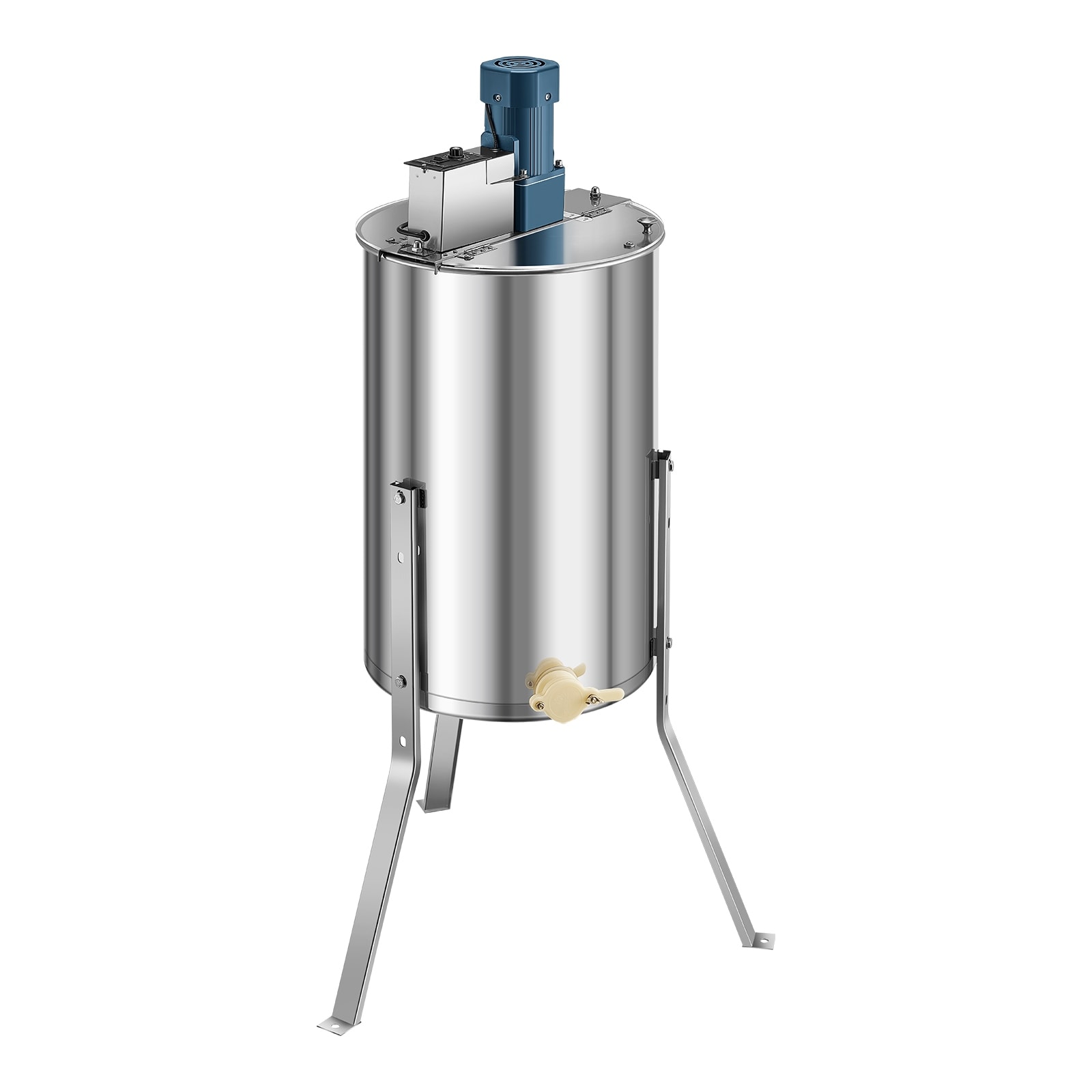UIMOSO Electric Honey Extractor, Honey Spinner with Transparent Lid, 140W Stainless Steel Honeycomb Drum Spinner
