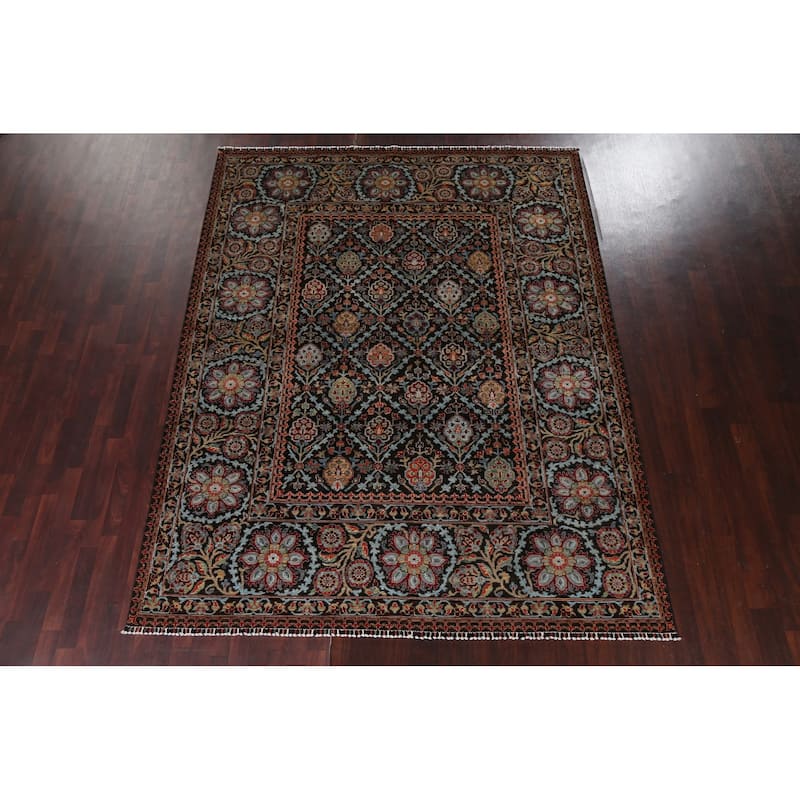 Vegetable Dye Traditional Ziegler Oriental Wool Area Rug Hand-knotted - 7'9" x 9'10"