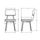 preview thumbnail 2 of 33, Amisco Clarkson Upholstered Dining Chair with Metal Legs