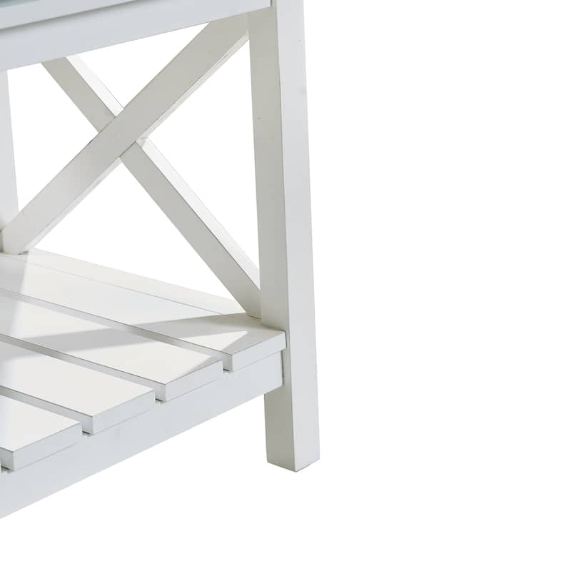 Bar cabinet Console Table with 2-Door Cabinet & 1 Drawers