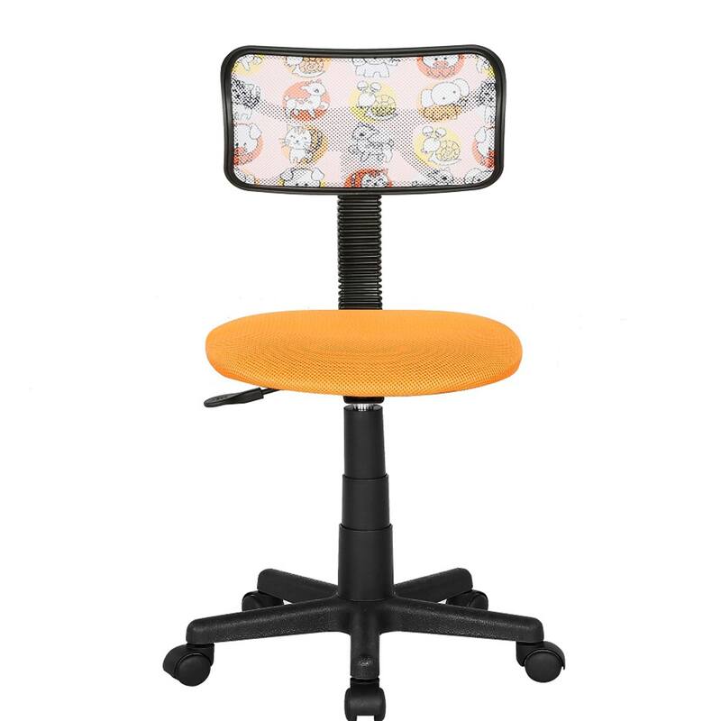 JJS Kids' Height-adjustable Mesh-back Rolling Swivel Task Chair