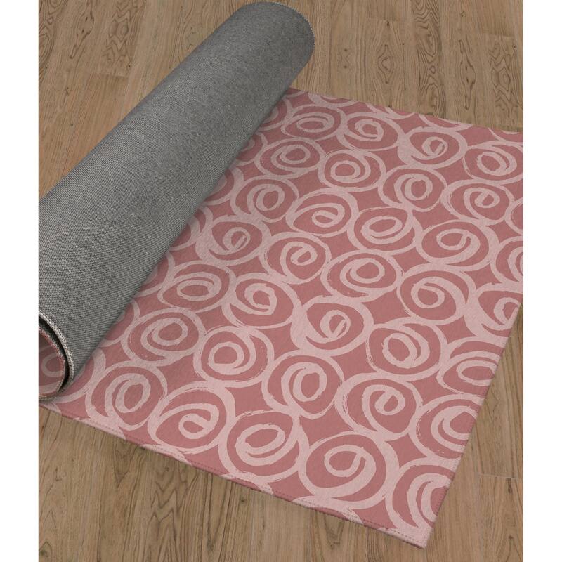 ROSES ABSTRACT DUSTY ROSE Area Rug By Kavka Designs On Sale Bed Bath & Beyond 31888522