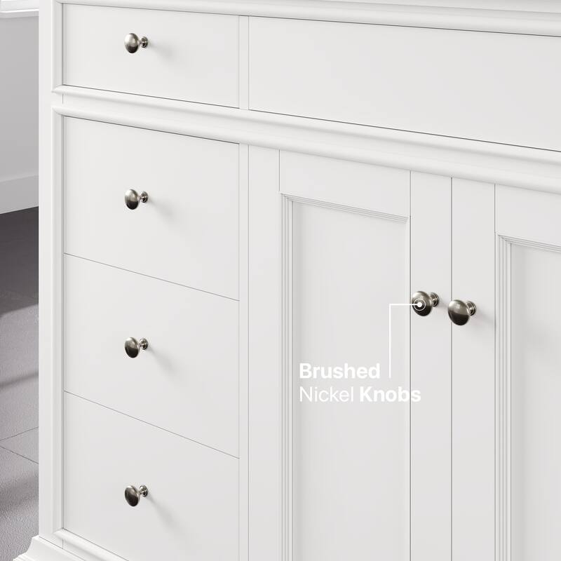 Elite Stamford Bath Vanity with Carrara Quartz Top and Porcelain Sink
