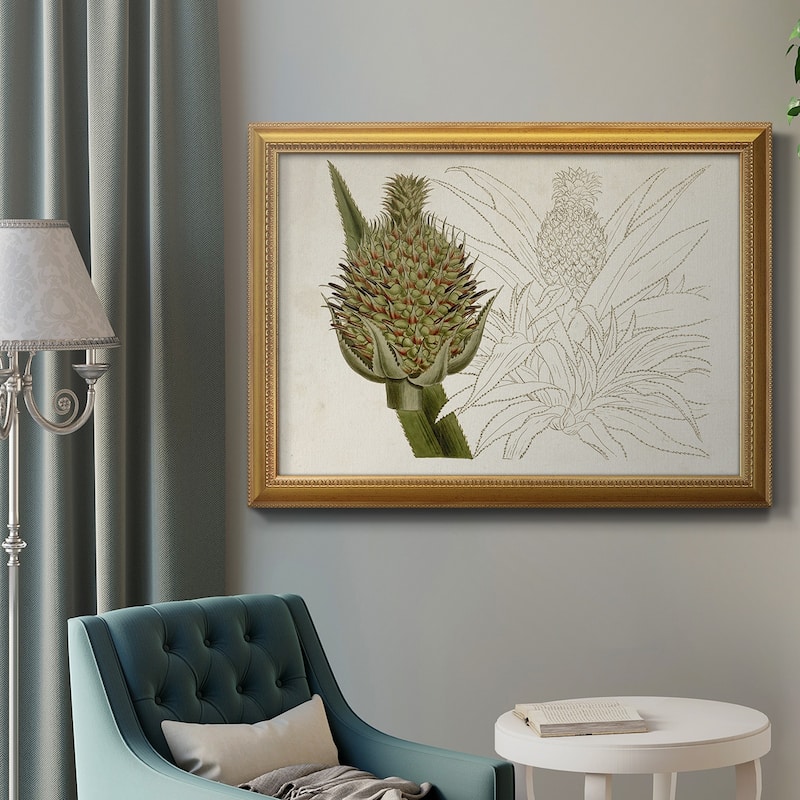 Tropical Foliage & Fruit VI Premium Framed Canvas- Ready to Hang