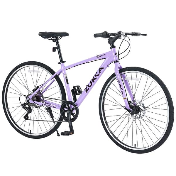 Commuter Bike Shimano 700c Road Bike Womens Hybrid Bike
