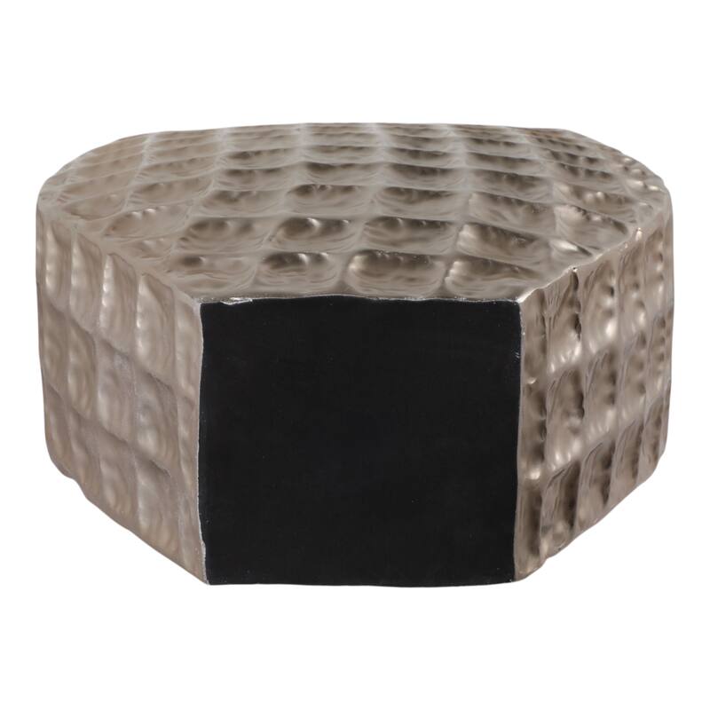 Aluminum Planter Textured Geometric Tapered Square Modern Accent
