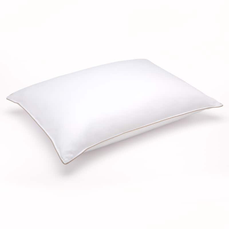 Soft White Goose Down Hypoallergenic Stomach Sleeper Pillow - Standard