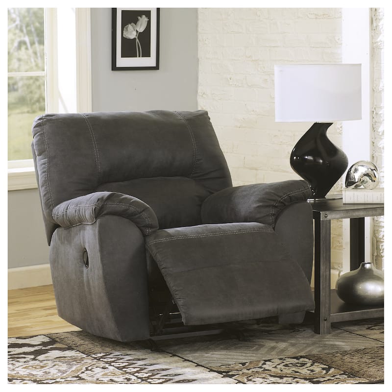 Tambo Contemporary Rocker Recliner Pewter