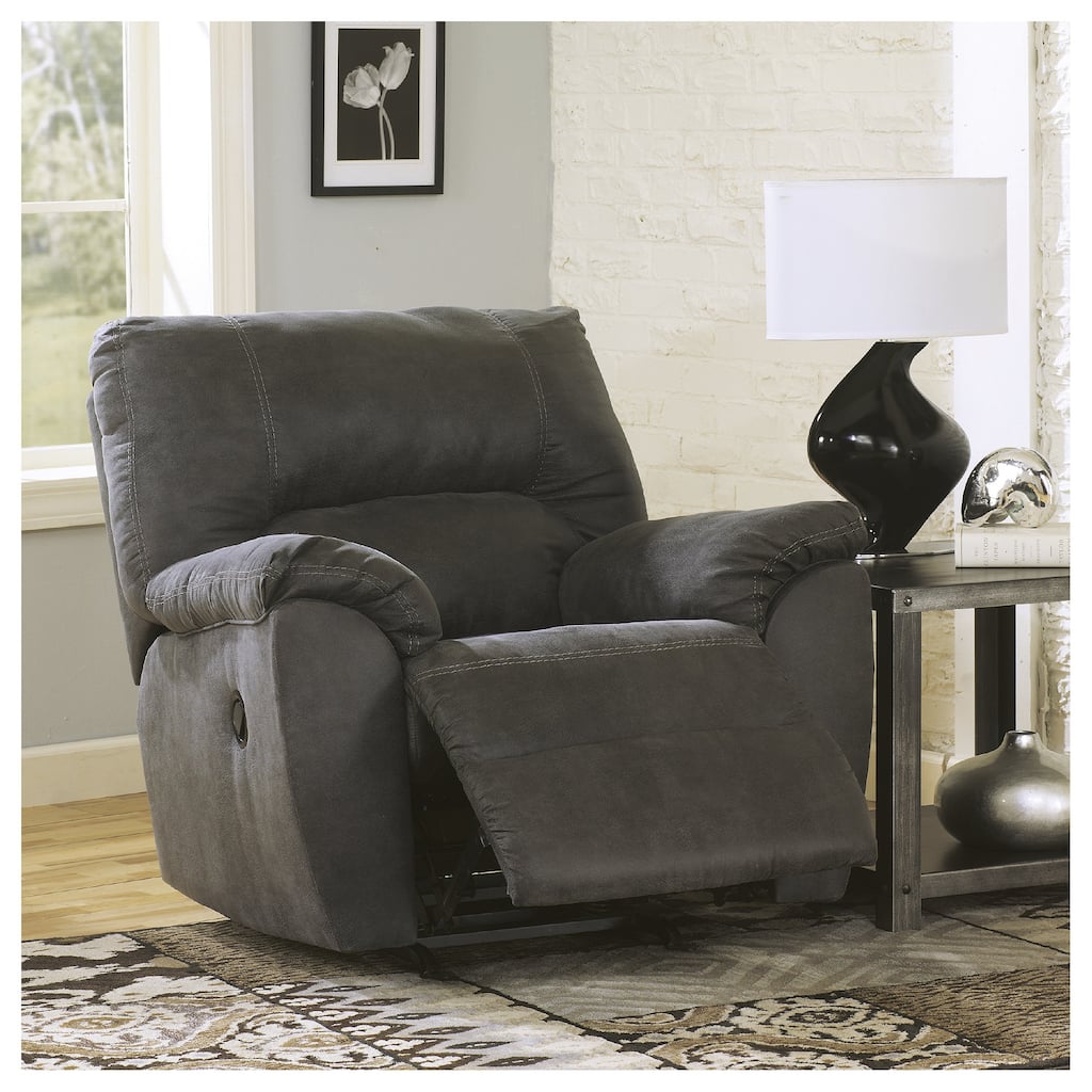 Tambo Contemporary Rocker Recliner Pewter