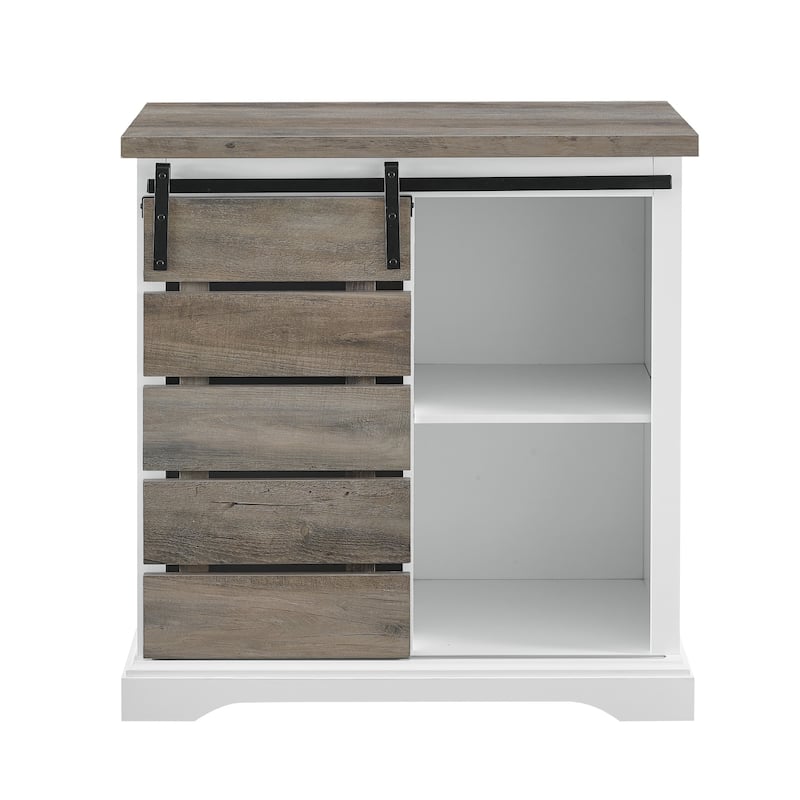 Middlebrook Kujawa 32-inch Sliding Slat Door Cabinet