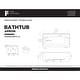 preview thumbnail 77 of 145, Fine Fixtures Acrylic-Fiberglass Soaking Bathtub, White. Alcove/Apron Front