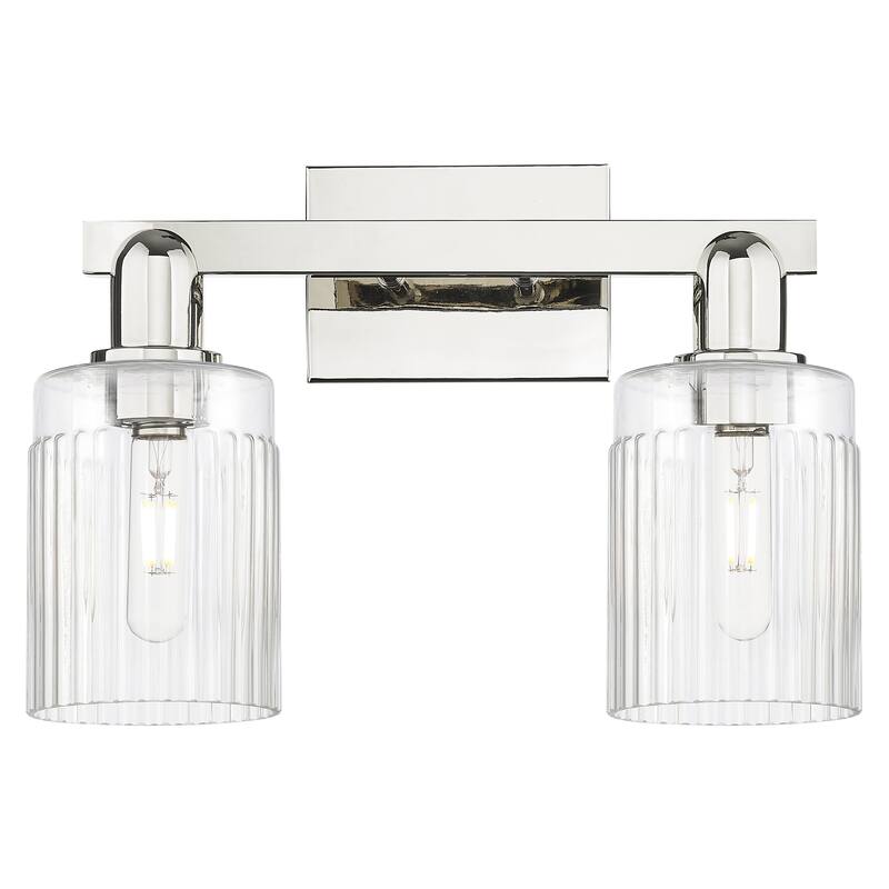 Innovations Lighting Endless Possibilities Arcadia - Hadley - 2 Light 16" Bath Vanity Light - Clear/Polished Nickel