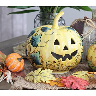 Blue Rose Polish Pottery L022-Manufaktura Large Pumpkin