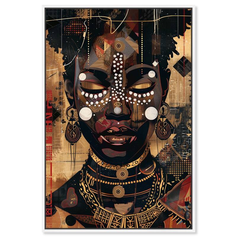 In Golden Accents Canvas by Art Remedy - 24" x 36" - White