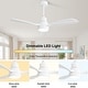 preview thumbnail 134 of 199, 42“/52"/60"/48" Noiseless Walnut Wood Ceiling Fan with Remote Control, Integrated Light Optional
