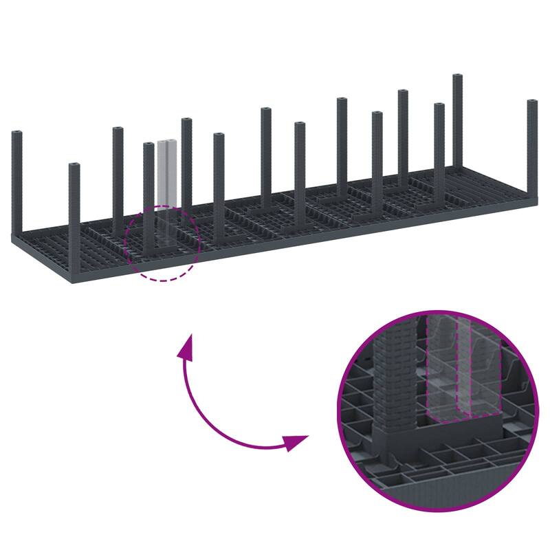 vidaXL Garden Dining Set Polt rattan
