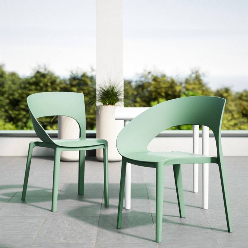 PP Dining Chair - Single-Side Design for Indoor/Outdoor, Single