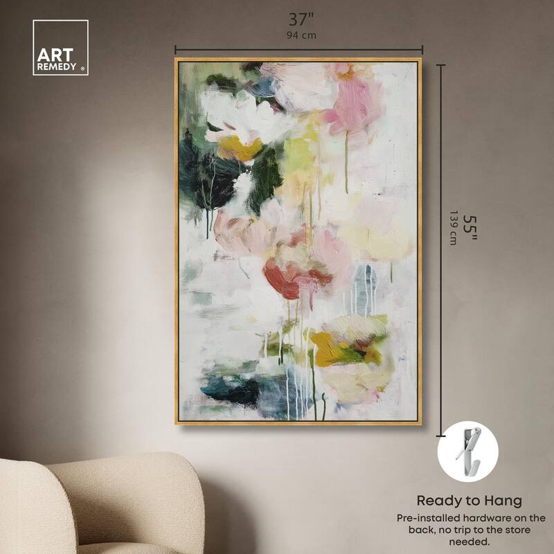 Dripping Colors III Canvas by Art Remedy