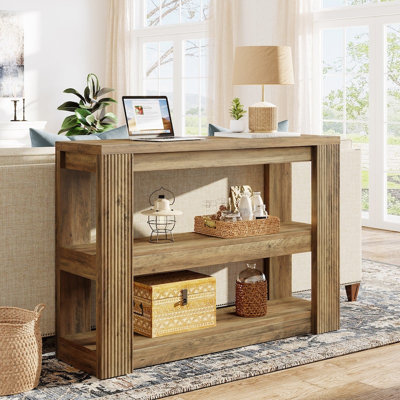 41.34-Inch Console Table with Storage Shelves - 41.34" L x 11.81" W x 31.5" H