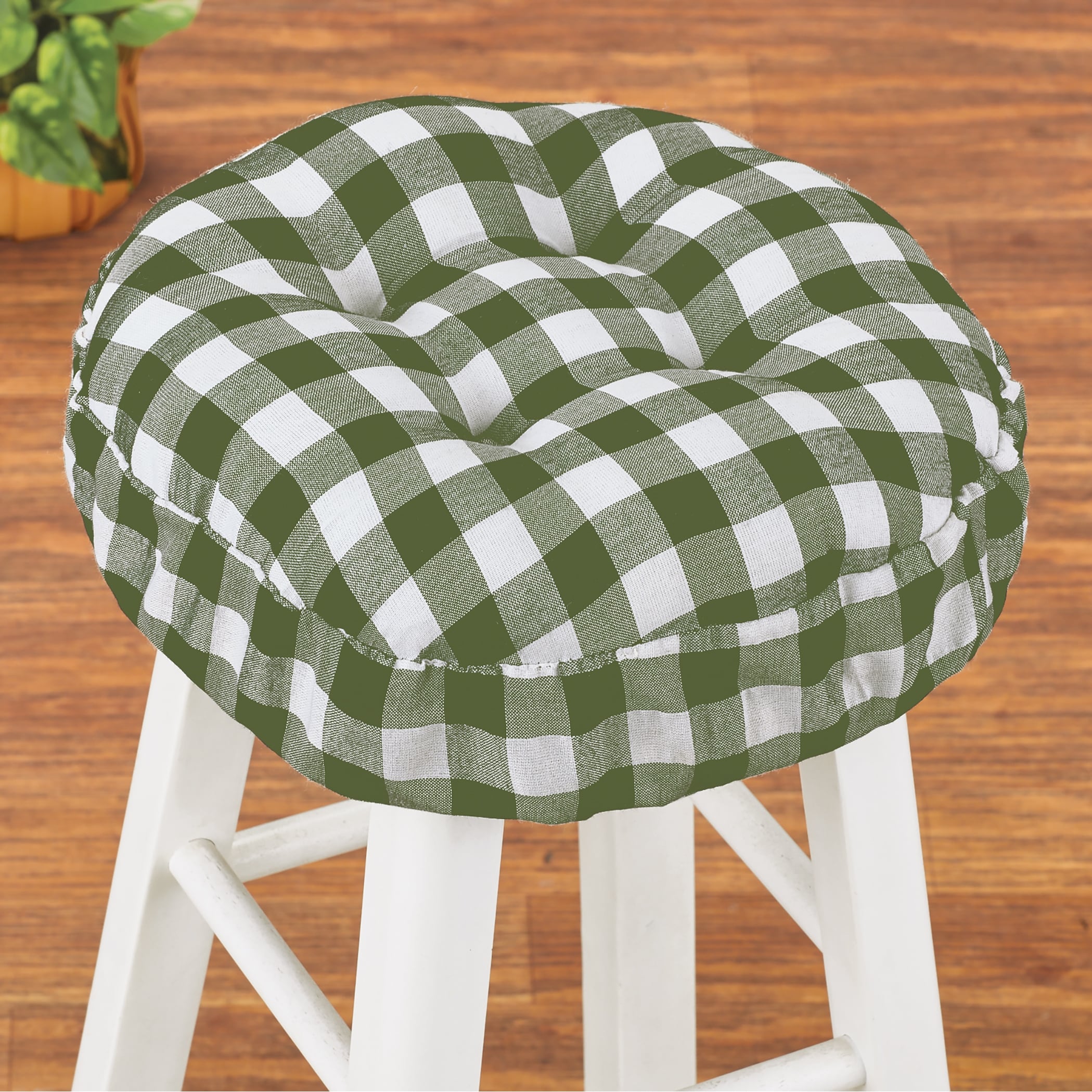 Buffalo plaid bar unplugge stools