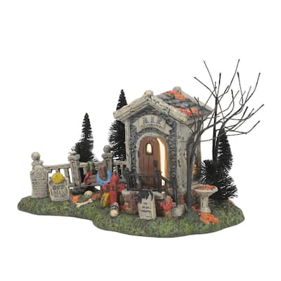 Snow Village R.I.P. Cemetery Halloween Tabletop Decoration