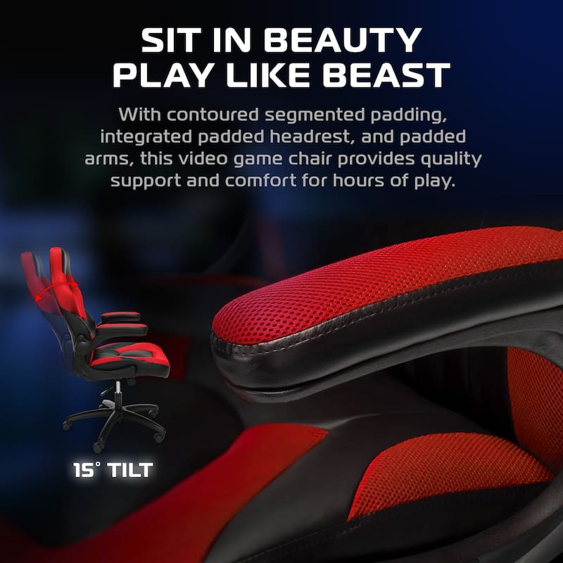 RESPAWN 3085 Ergonomic Gaming Chair, High Back PC Computer Desk Office Chair, Flip-up Arms