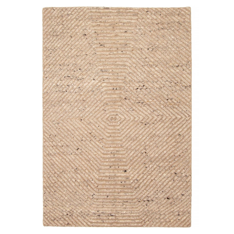 ECARPETGALLERY Hand-knotted Tangier Tan Wool Rug - 5'2 x 7'10 - Tan - 5'2 x 7'10
