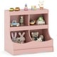 preview thumbnail 3 of 30, Costway Toy Storage Organizer for Toys & Books 4-Cubby Kids Bookcase - See Details
