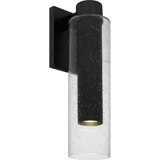 Matte Black LED Outdoor Wall Lantern from the Sawyer Collection