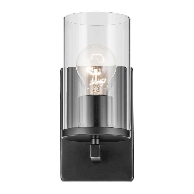 Kichler Lighting Crosby 1-Light Wall Sconce Light with Clear Glass
