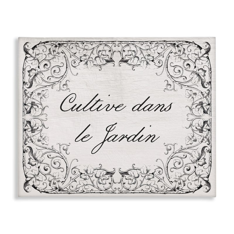 Stupell Vintage Cultivate In Garden Canvas Wall Art Design By Lil' Rue - 30 x 24