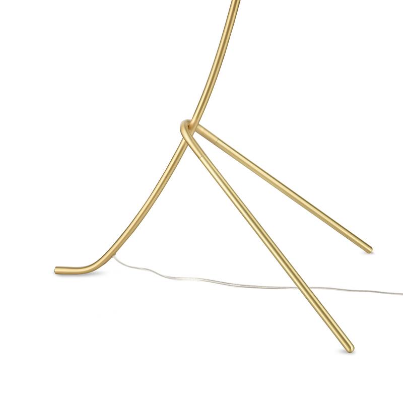 Light Society Addis Floor Lamp - Brushed Brass/Clear